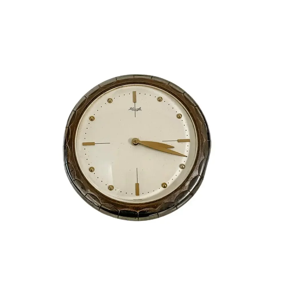 Vintage Kienzle 8-Day 5 Rubis Mid-Century Dresser/Desk Clock Made in Germany